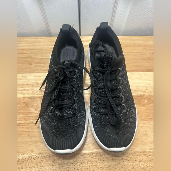 Aetrex Carly Women's Size 8.5 Black Orthotic Walking Arch Support Sneakers Shoes - Picture 2 of 12